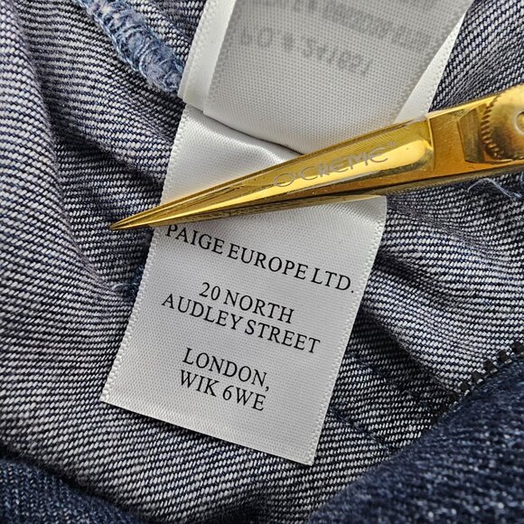 Paige Ria Short Flutter Flounce Sleeve Belted Lightweight Denim Jumpsuit S - Picture 12 of 12